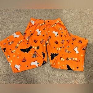 Spooky Kids Pajama Bottoms - Orange